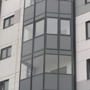 Противопожарный алюминиевый витраж для балкона / серия FRM7366